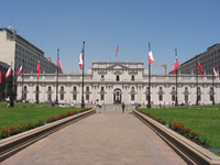 Palacio de La Moneda en Santiago, sede del Poder Ejecutivo